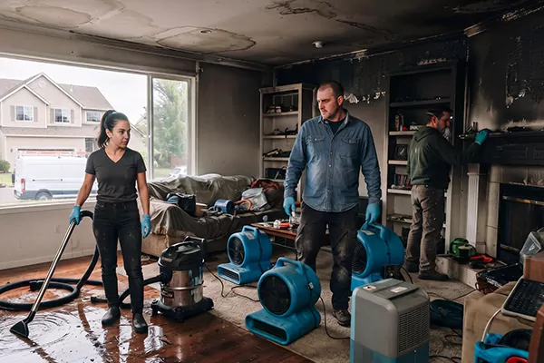 Smoke and Water Damage Restoration The Colony