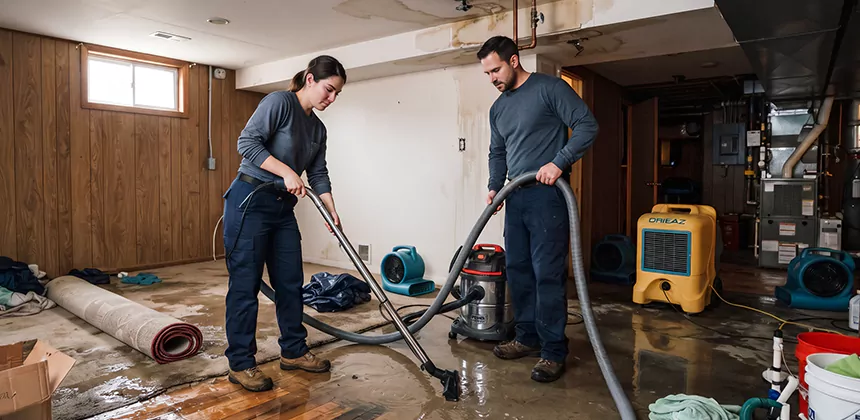 Frozen Pipe Burst Cleanup in The Colony