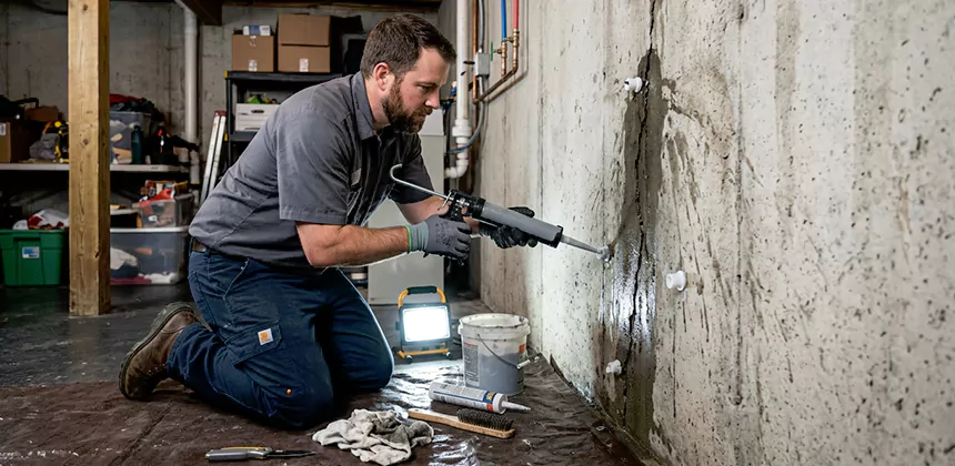 Basement Leak Repair From Inside in The Colony