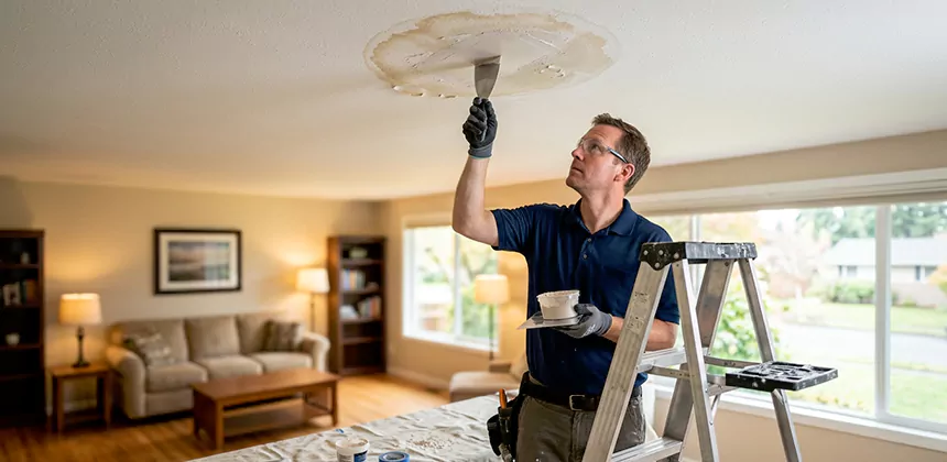 Ceiling Water Stain Repair in The Colony